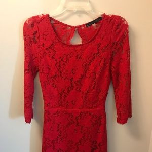 Red Backless Cocktail Dress